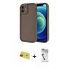 MARSİLYAN™- iPhone 11 Kılıf Yankı Yansıma Özel Seri - Şeffaf Uv Polymer Nano Ekran Koruyucu + Rainbow Kamera Lens Koruma Cam - KI