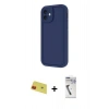 MARSİLYAN™- iPhone 11 Kılıf Yankı Yansıma Özel Seri - Şeffaf Uv Polymer Nano Ekran Koruyucu + Rainbow Kamera Lens Koruma Cam - KI
