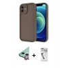 MARSİLYAN™- iPhone 11 Kılıf Yankı Yansıma Özel Seri - Şeffaf Uv Polymer Nano Ekran Koruyucu + Kırmızı Raze Metal Kamera Lens