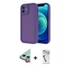 MARSİLYAN™- iPhone 11 Kılıf Yankı Yansıma Özel Seri - Şeffaf Uv Polymer Nano Ekran Koruyucu + Kırmızı Raze Metal Kamera Lens
