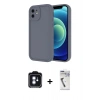 MARSİLYAN™- iPhone 11 Kılıf Yankı Yansıma Özel Seri - Şeffaf Uv Polymer Nano Ekran Koruyucu + PVD Metal Kamera Lens - MI