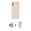MARSİLYAN™- iPhone 11 Kılıf Yankı Yansıma Özel Seri - Şeffaf Uv Polymer Nano Ekran Koruyucu + Raze Metal Kamera Lens - MI