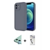 MARSİLYAN™- iPhone 11 Kılıf Yankı Yansıma Özel Seri - Şeffaf Uv Polymer Nano Ekran Koruyucu + Raze Metal Kamera Lens - MI