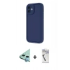MARSİLYAN™- iPhone 11 Kılıf Yankı Yansıma Özel Seri - Şeffaf Uv Polymer Nano Ekran Koruyucu + Raze Metal Kamera Lens - MI