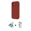 MARSİLYAN™- iPhone 11 Kılıf Yankı Yansıma Özel Seri - Şeffaf Uv Polymer Nano Ekran Koruyucu + Raze Metal Kamera Lens - MI