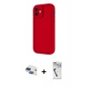 MARSİLYAN™- iPhone 11 Kılıf Yankı Yansıma Özel Seri - Şeffaf Uv Polymer Nano Ekran Koruyucu + Pers Alüminyum Kamera Lens - LT