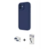 MARSİLYAN™- iPhone 11 Kılıf Yankı Yansıma Özel Seri - Şeffaf Uv Polymer Nano Ekran Koruyucu + Pers Alüminyum Kamera Lens - LT