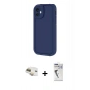 MARSİLYAN™- iPhone 11 Kılıf Yankı Yansıma Özel Seri - Şeffaf Uv Polymer Nano Ekran Koruyucu + Pers Alüminyum Kamera Lens - GD