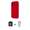 MARSİLYAN™- iPhone 11 Kılıf Yankı Yansıma Özel Seri - Şeffaf Uv Polymer Nano Ekran Koruyucu + PVD Metal Kamera Lens - SH