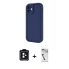 MARSİLYAN™- iPhone 11 Kılıf Yankı Yansıma Özel Seri - Şeffaf Uv Polymer Nano Ekran Koruyucu + PVD Metal Kamera Lens - SH