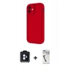MARSİLYAN™- iPhone 11 Kılıf Yankı Yansıma Özel Seri - Şeffaf Uv Polymer Nano Ekran Koruyucu + PVD Metal Kamera Lens - MI