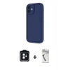 MARSİLYAN™- iPhone 11 Kılıf Yankı Yansıma Özel Seri - Şeffaf Uv Polymer Nano Ekran Koruyucu + PVD Metal Kamera Lens - MI