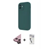MARSİLYAN™- iPhone 11 Kılıf Yankı Yansıma Özel Seri - Şeffaf Uv Polymer Nano Ekran Koruyucu + Raze Metal Kamera Lens - SH