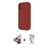 MARSİLYAN™- iPhone 11 Kılıf Yankı Yansıma Özel Seri - Şeffaf Uv Polymer Nano Ekran Koruyucu + Raze Metal Kamera Lens - SH