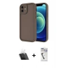 MARSİLYAN™- iPhone 11 Kılıf Yankı Yansıma Özel Seri - Şeffaf Uv Polymer Nano Ekran Koruyucu + Şeffaf Kamera Lens Koruma Cam