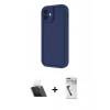 MARSİLYAN™- iPhone 11 Kılıf Yankı Yansıma Özel Seri - Şeffaf Uv Polymer Nano Ekran Koruyucu + Şeffaf Kamera Lens Koruma Cam