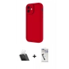 MARSİLYAN™- iPhone 11 Kılıf Yankı Yansıma Özel Seri - Şeffaf Uv Polymer Nano Ekran Koruyucu + Şeffaf Kamera Lens Koruma Cam