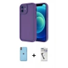 MARSİLYAN™- iPhone 11 Kılıf Yankı Yansıma Özel Seri - Şeffaf Uv Polymer Nano Ekran Koruyucu + Neon Fosforlu Kamera Lens - TU