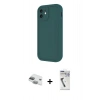 MARSİLYAN™- iPhone 11 Kılıf Yankı Yansıma Özel Seri - Şeffaf Uv Polymer Nano Ekran Koruyucu + Pers Alüminyum Kamera Lens - YL