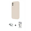 MARSİLYAN™- iPhone 11 Kılıf Yankı Yansıma Özel Seri - Şeffaf Uv Polymer Nano Ekran Koruyucu + Pers Alüminyum Kamera Lens - YL