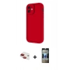 MARSİLYAN™- iPhone 11 Kılıf Yankı Yansıma Özel Seri - Siyah 34D Hayalet Izgaralı Cam + Pers Alüminyum Kamera Lens - KI
