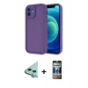 MARSİLYAN™- iPhone 11 Kılıf Yankı Yansıma Özel Seri - Siyah 34D Hayalet Izgaralı Cam + Raze Metal Kamera Lens - MI