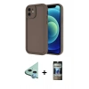 MARSİLYAN™- iPhone 11 Kılıf Yankı Yansıma Özel Seri - Siyah 34D Hayalet Izgaralı Cam + Raze Metal Kamera Lens - MI