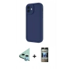 MARSİLYAN™- iPhone 11 Kılıf Yankı Yansıma Özel Seri - Siyah 34D Hayalet Izgaralı Cam + Raze Metal Kamera Lens - MI