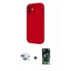 MARSİLYAN™- iPhone 11 Kılıf Yankı Yansıma Özel Seri - Siyah 360 Mat Full Body Arka Koruyucu + Pers Alüminyum Kamera Lens - GI