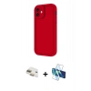 MARSİLYAN™- iPhone 11 Kılıf Yankı Yansıma Özel Seri - Siyah 3D Antistatik Cam Ekran Koruyucu + Pers Alüminyum Kamera Lens - GD