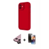 MARSİLYAN™- iPhone 11 Kılıf Yankı Yansıma Özel Seri - Siyah 3D Antistatik Mat Seramik Nano Ekran Koruyucu + Raze Metal Kamera Lens - SH