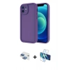 MARSİLYAN™- iPhone 11 Kılıf Yankı Yansıma Özel Seri - Siyah 3D Antistatik Seramik Nano Ekran Koruyucu + Pers Alüminyum Kamera Lens - GI