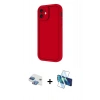 MARSİLYAN™- iPhone 11 Kılıf Yankı Yansıma Özel Seri - Siyah 3D Antistatik Seramik Nano Ekran Koruyucu + Pers Alüminyum Kamera Lens - GI