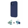 MARSİLYAN™- iPhone 11 Kılıf Yankı Yansıma Özel Seri - Siyah 3D Antistatik Seramik Nano Ekran Koruyucu + Raze Metal Kamera Lens - MI