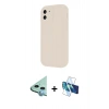 MARSİLYAN™- iPhone 11 Kılıf Yankı Yansıma Özel Seri - Siyah 3D Antistatik Seramik Nano Ekran Koruyucu + Raze Metal Kamera Lens - MI