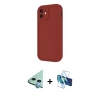 MARSİLYAN™- iPhone 11 Kılıf Yankı Yansıma Özel Seri - Siyah 3D Antistatik Seramik Nano Ekran Koruyucu + Raze Metal Kamera Lens - MI