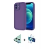 MARSİLYAN™- iPhone 11 Kılıf Yankı Yansıma Özel Seri - Siyah 3D Antistatik Seramik Nano Ekran Koruyucu + Raze Metal Kamera Lens - MI