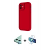 MARSİLYAN™- iPhone 11 Kılıf Yankı Yansıma Özel Seri - Siyah 3D Antistatik Seramik Nano Ekran Koruyucu + Raze Metal Kamera Lens - MI