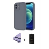 MARSİLYAN™- iPhone 11 Kılıf Yankı Yansıma Özel Seri - Siyah 6D Antistatik Mat Seramik Hayalet Nano Ekran Koruyucu + Raze Metal Kamera Lens - MR