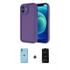 MARSİLYAN™- iPhone 11 Kılıf Yankı Yansıma Özel Seri - Siyah 6D Antistatik Mat Seramik Hayalet Nano Ekran Koruyucu + Yeşil Neon Fosforlu Kamera Lens