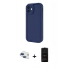 MARSİLYAN™- iPhone 11 Kılıf Yankı Yansıma Özel Seri - Siyah 6D Antistatik Mat Seramik Hayalet Nano Ekran Koruyucu + Pers Alüminyum Kamera Lens - LT