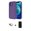 MARSİLYAN™- iPhone 11 Kılıf Yankı Yansıma Özel Seri - Siyah 6D Antistatik Mat Seramik Hayalet Nano Ekran Koruyucu + Pers Alüminyum Kamera Lens - KI