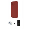 MARSİLYAN™- iPhone 11 Kılıf Yankı Yansıma Özel Seri - Siyah 6D Antistatik Mat Seramik Hayalet Nano Ekran Koruyucu + Pers Alüminyum Kamera Lens - LT
