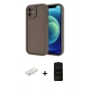 MARSİLYAN™- iPhone 11 Kılıf Yankı Yansıma Özel Seri - Siyah 6D Antistatik Mat Seramik Hayalet Nano Ekran Koruyucu + Renkli Kamera Lens Koruma Cam - SI