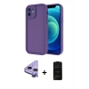 MARSİLYAN™- iPhone 11 Kılıf Yankı Yansıma Özel Seri - Siyah 6D Antistatik Mat Seramik Hayalet Nano Ekran Koruyucu + Raze Metal Kamera Lens - MR