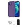 MARSİLYAN™- iPhone 11 Kılıf Yankı Yansıma Özel Seri - Siyah 6D Antistatik Mat Seramik Hayalet Nano Ekran Koruyucu + Pers Alüminyum Kamera Lens - LT