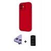 MARSİLYAN™- iPhone 11 Kılıf Yankı Yansıma Özel Seri - Siyah 6D Antistatik Mat Seramik Hayalet Nano Ekran Koruyucu + Raze Metal Kamera Lens - MR