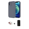 MARSİLYAN™- iPhone 11 Kılıf Yankı Yansıma Özel Seri - Siyah 6D Antistatik Mat Seramik Hayalet Nano Ekran Koruyucu + Pers Alüminyum Kamera Lens - KI