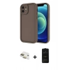 MARSİLYAN™- iPhone 11 Kılıf Yankı Yansıma Özel Seri - Siyah 6D Antistatik Mat Seramik Hayalet Nano Ekran Koruyucu + Pers Alüminyum Kamera Lens - GD