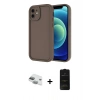 MARSİLYAN™- iPhone 11 Kılıf Yankı Yansıma Özel Seri - Siyah 6D Antistatik Mat Seramik Hayalet Nano Ekran Koruyucu + Pers Alüminyum Kamera Lens - YL